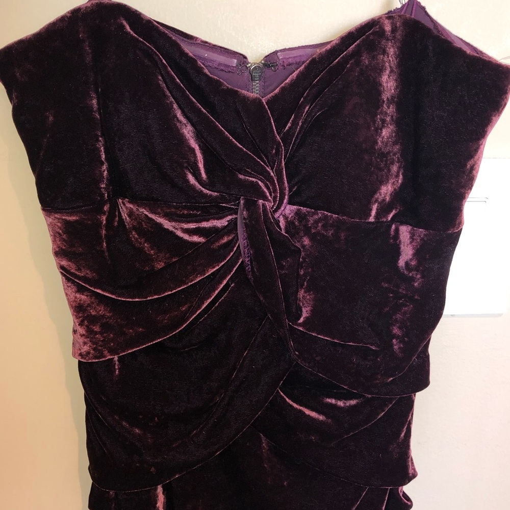 Nicole Miller | Velvet Strapless Dress